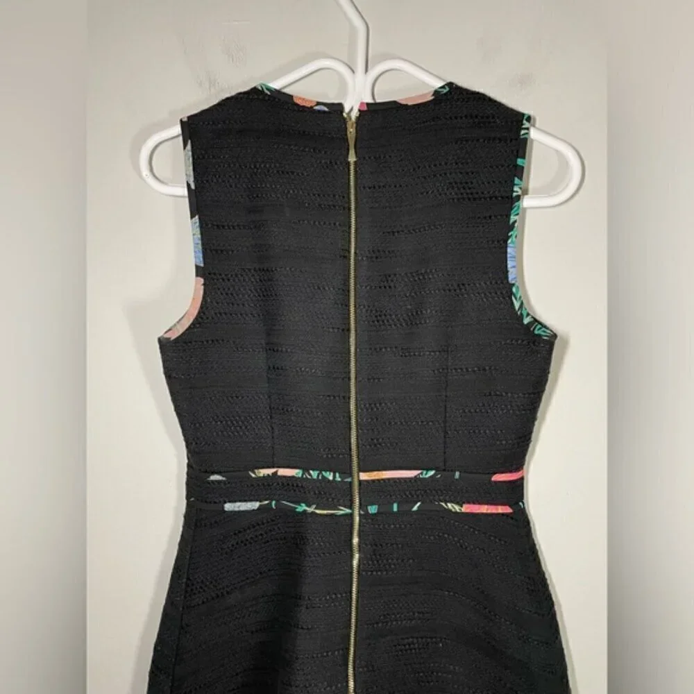 Kate Spade New York Blossom Trim Tweed A-Line Dress size 2